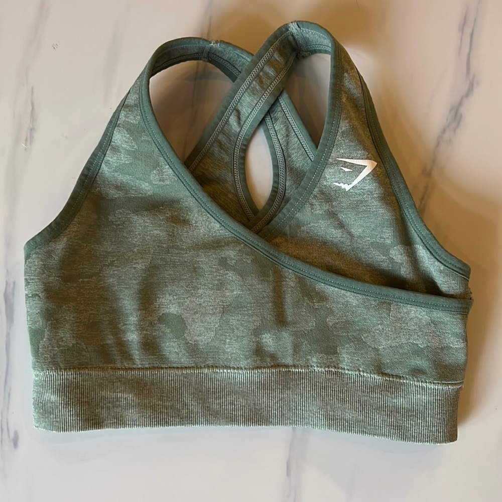 Green Gymshark Sports Bra